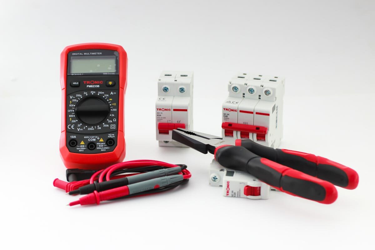 Electrician tools and equipment