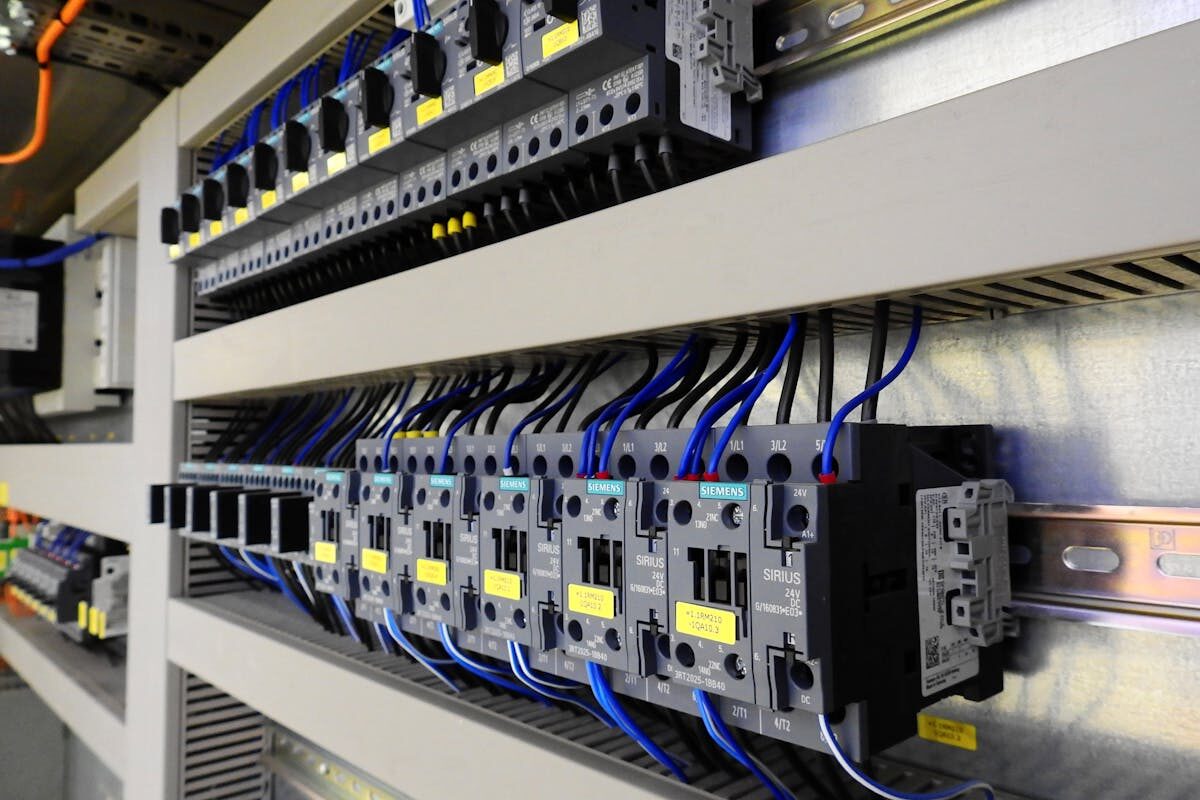 Licensed electrician at work